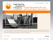 Tablet Screenshot of cambscf.org.uk